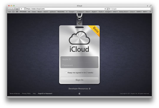 Imagem novo iCloud da APple