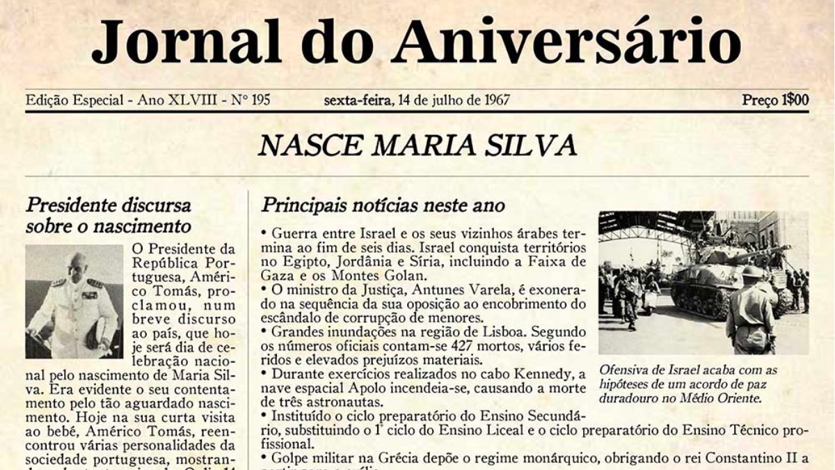 Jornal do Aniversário