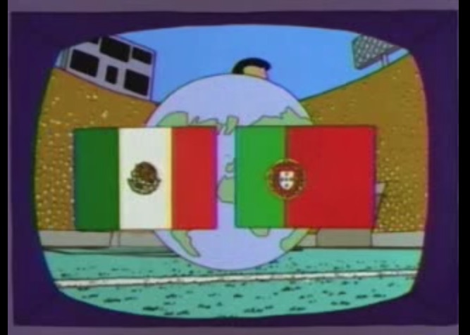 Mundial: Portugal vs México modo Simpsons!