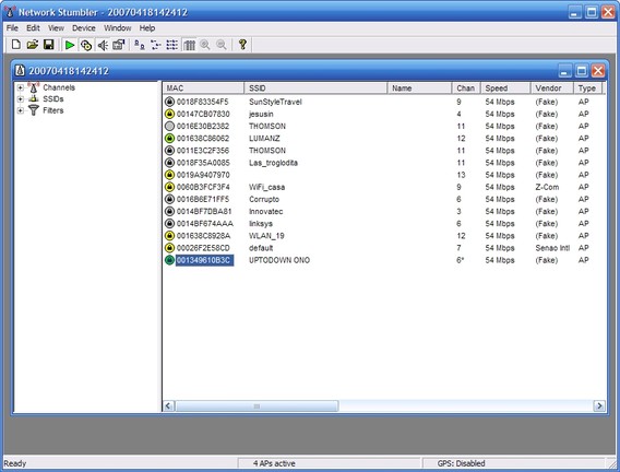 NetStumbler 0.4.0
