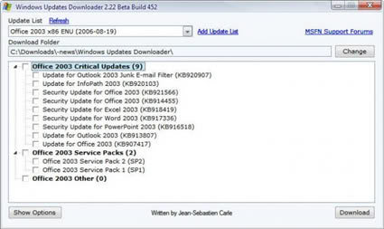 Windows Updates Downloader 2.24 Build 875
