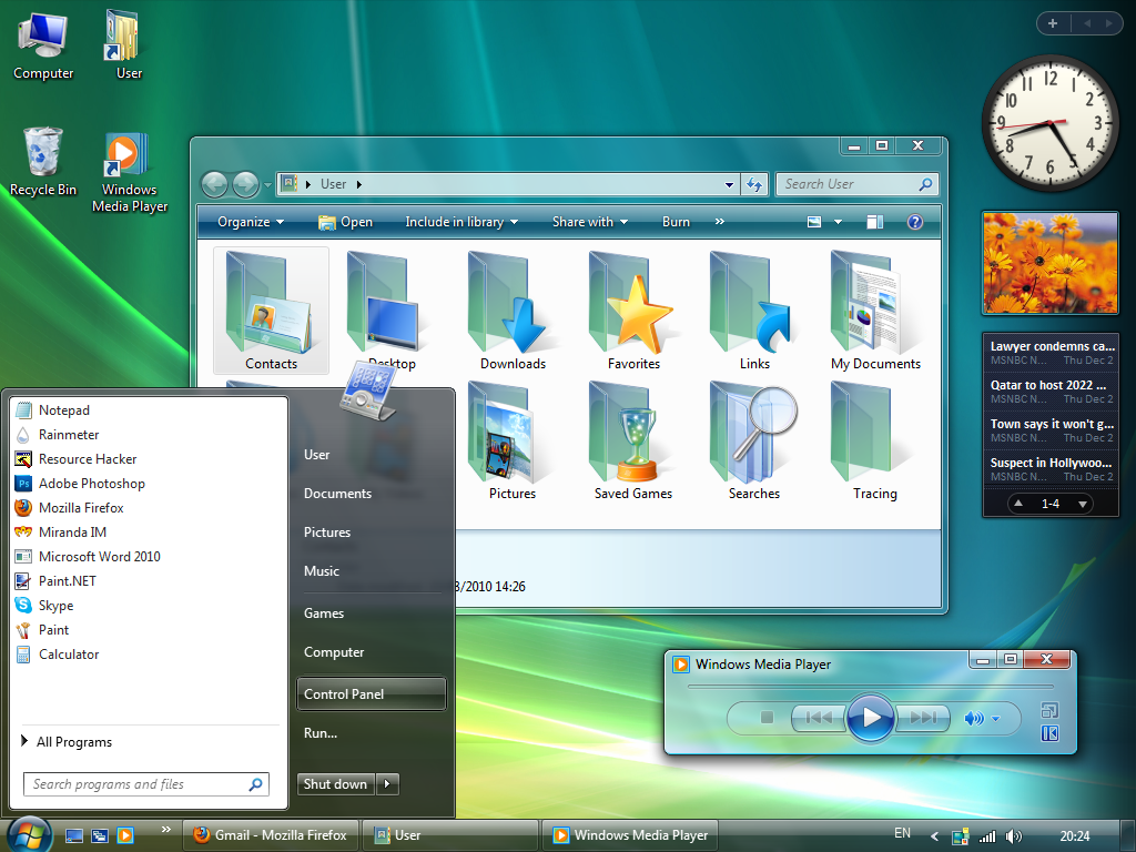 Por falar no Windows Vista…