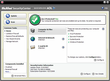Active Virus Shield continua!