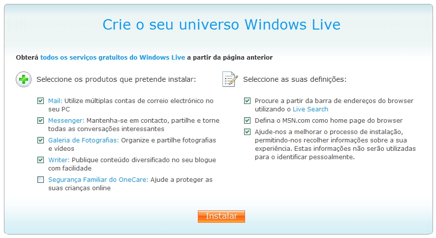 Windows Live Suite