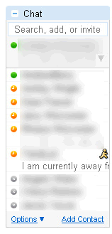Google Talk e AIM ligados