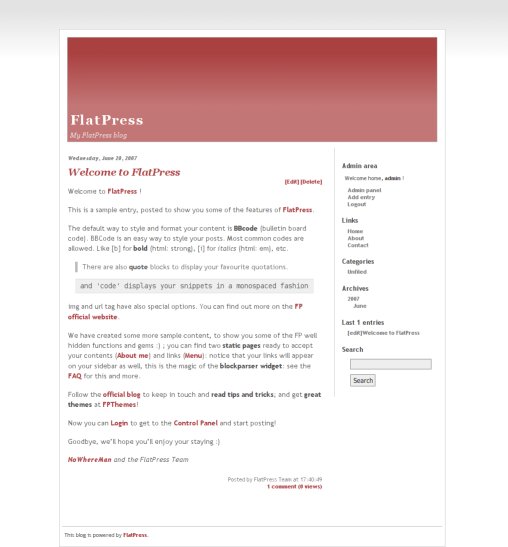 FlatPress 0.705 Crescendo