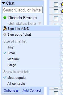 Gmail Chat e AIM juntos