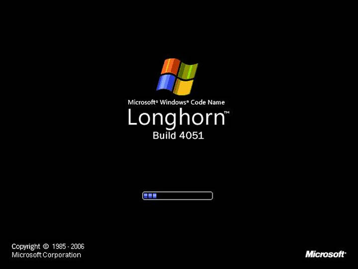 Os mistérios do Windows… Longhorn