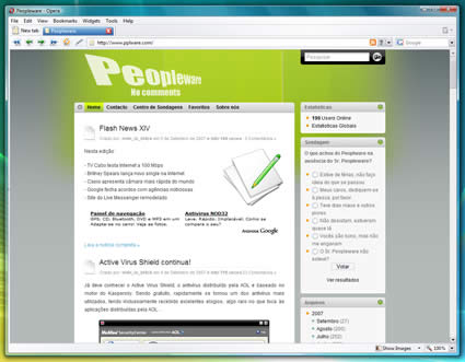 Opera 9.50 Build 9815 Beta