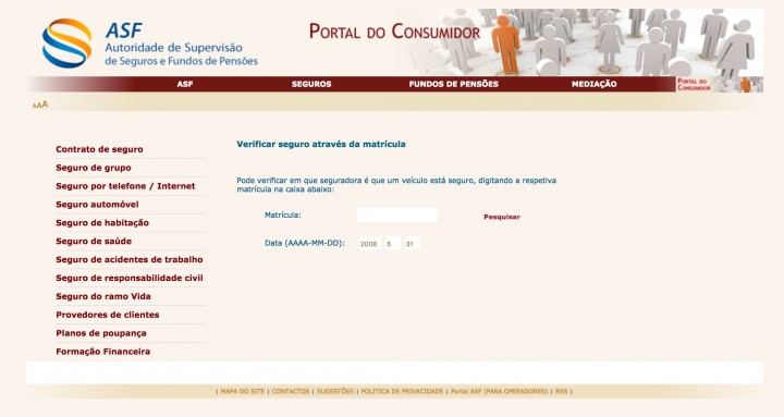 Portal da Autoridade de Supervisão de Seguros