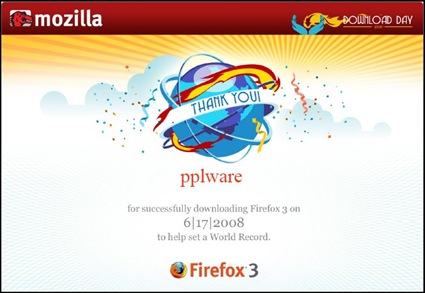 Obter o certificado de Download do Firefox 3