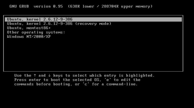 Recuperar GRUB