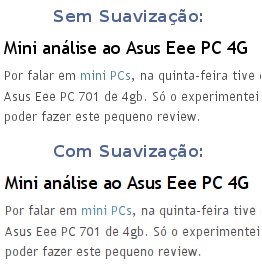 Fontes do Ubuntu mais “suaves”