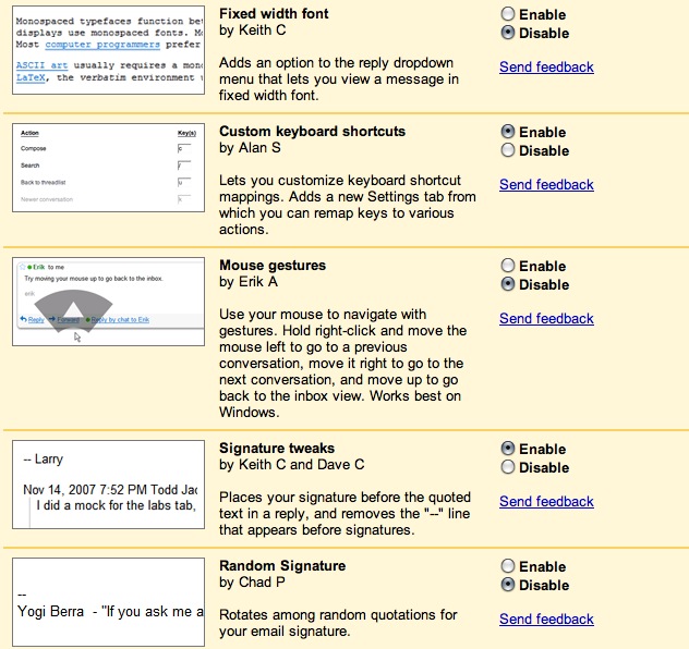 Gmail Labs