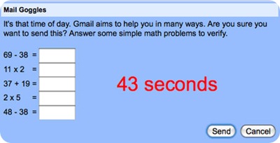 Gmail à prova de utilizadores alcoolizados