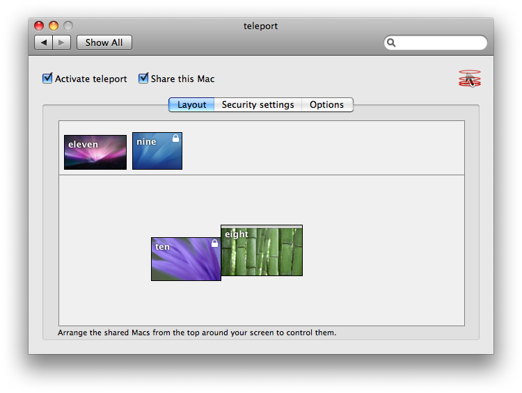 Teleport 1.0 – Dois Mac’s com um teclado e um rato