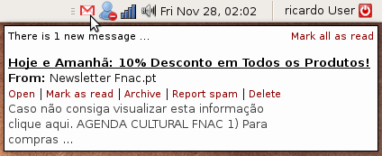 Linux: CheckGmail
