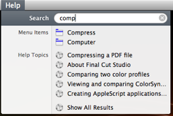 Dica Mac Os – Menu Help