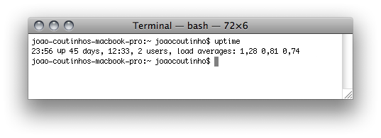 Dica Mac Os – Uptime no Mac Os