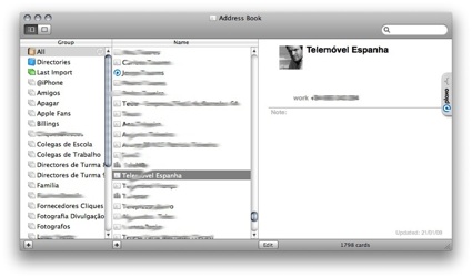 Dica Mac Os – Address Book