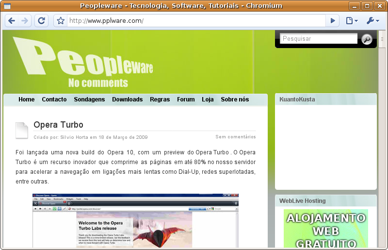 Google Chrome mais perto do Linux