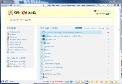 New Tab King 1.9.7