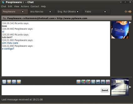 aMSN Dust - Chat Window