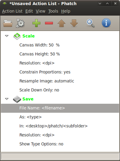 Phatch – Edição de imagens em massa em Linux
