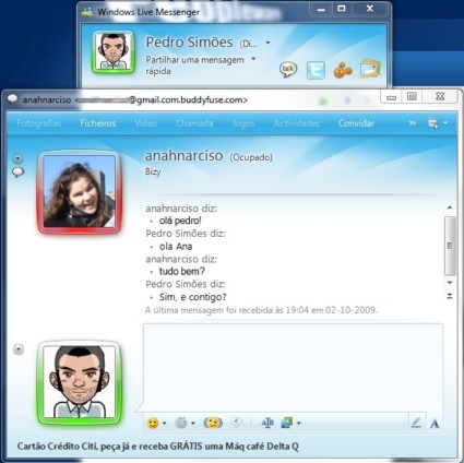BuddyFuse: Fale pelo GTalk e Twitter no WLM