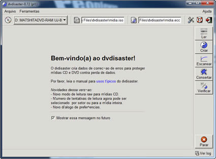 DVDisaster 0.72.1 – Recupere DVD’s que julga perdidos