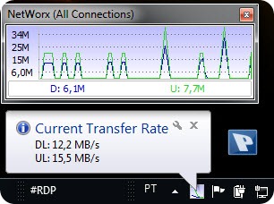 NetWorx 5.0.8 – Monitorize sempre a sua ligação a rede