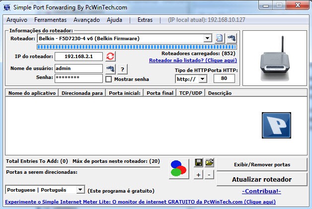 Port Forwarding 2.79 – Configure o seu router facilmente