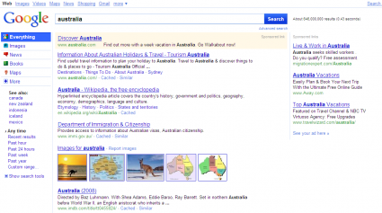 Google - Nova Interface