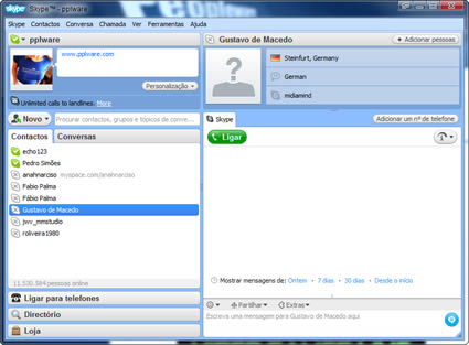 Skype 4.1 – Telefone pelo computador