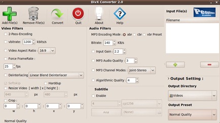Ubuntu – DivX Converter 2.0