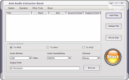 AoA Audio Extractor 2.2.5 – Retire o áudio ao vídeo