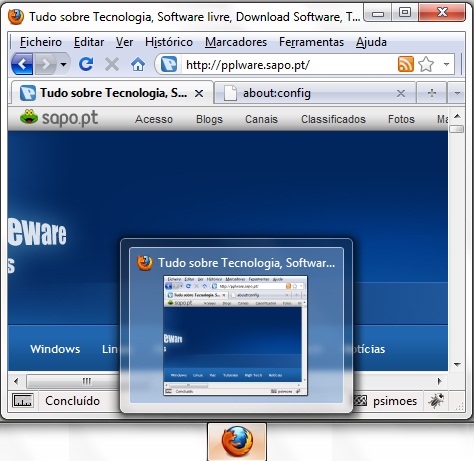 Firefox – Active o preview para todas as tabs