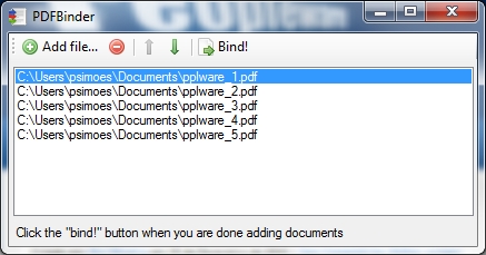 PDFBinder – Agregue os seus PDF’s