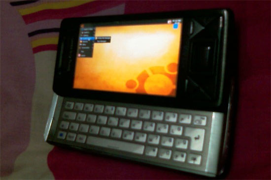 Ubuntu 8.04 no Sony Ericsson Xperia X1