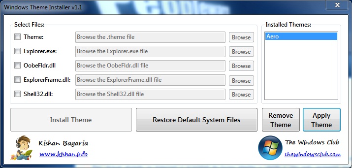 Windows Themes Installer – Temas para 7 e Vista