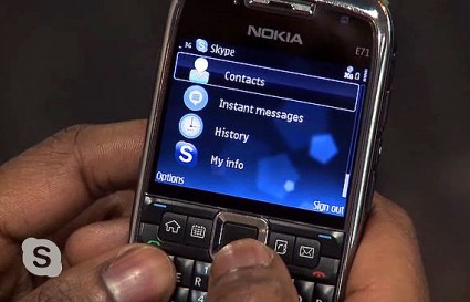 Skype disponível para smartphones Symbian
