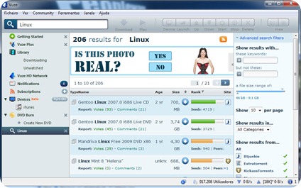 Vuze 4.4 – Cliente super potente para torrents