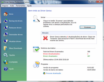Driver Genius Profissional Edition 9 – Trabalho Profissional!