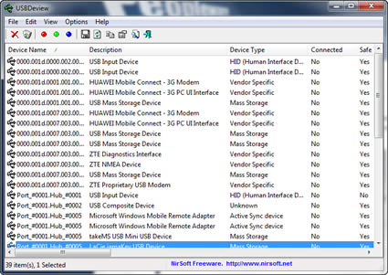 USBDeview 1.65 – PenUSB corrompida?
