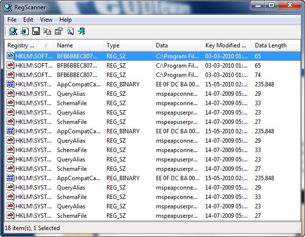 RegScanner – O Registry visto de forma simples