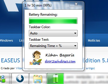 Windows 7 Battery Bar – Simplifique a sua bateria