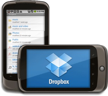 Dropbox para Android, finalmente!
