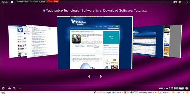 Foxtab 1.3 – O Compiz no Firefox