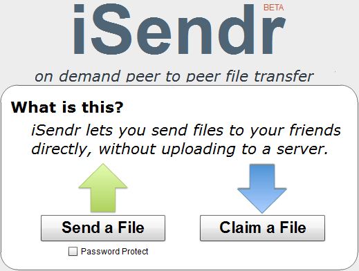 iSendr – Partilhe ficheiros de forma simples