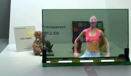 Samsung apresenta Ecrã AMOLED Transparente
